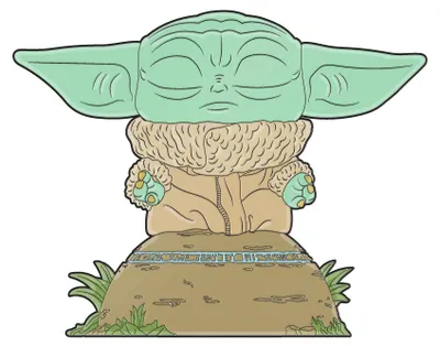 Imagen del producto de Funko Star Wars Loungefly, pin coleccionable con forma de Grogu, 10 cm
