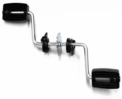 Image de Manivelle Ferbedo Go-Cart complète avec pédales | 15 dents | axe de 10 mm | largeur d'environ 37 cm