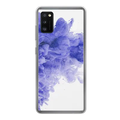Produktbild von MuchoWow® Handyhülle Schutzhülle Hülle für Samsung Galaxy A41 Tinte - Lila - Abstrakt Silikon Softcase Handy Hülle - Mobiltelefon