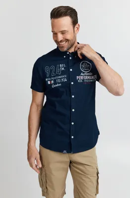 Produktbild von FQ1924 FQRontus - 21900140ME Herren Kurzarmhemd Herrenhemd Hemd