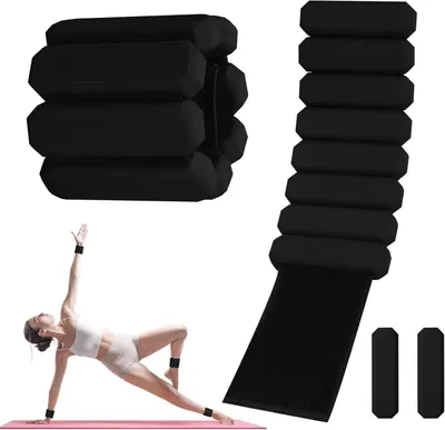 Imagen del producto de Pesas ajustables para tobillos y muñecas, 2 lb cada una, un par, para fitness y rehabilitación