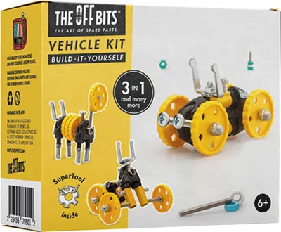 Produktbild von THE OFFBITS Bausatz Fahrzeug Metallbaukasten Gelbes Auto