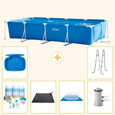 Produktbild von Rechteckiger Frame Pool - 450x220x84 cm - 7-teilig S20850