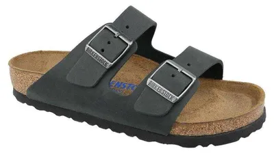 Produktbild von Birkenstock - "Arizona" Flipflops für Damen, Leder PP14611 (38 EU) (Schwarz)