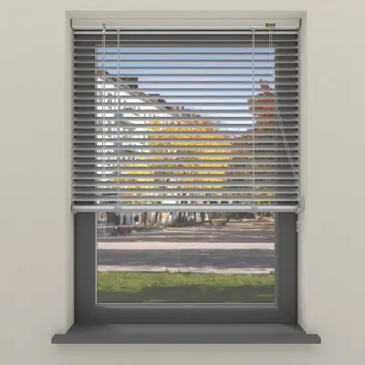 Produktbild von Cocoon Home Jalousien Aluminium ohne Bohren 40x130 - 25mm Lamellen - Silber