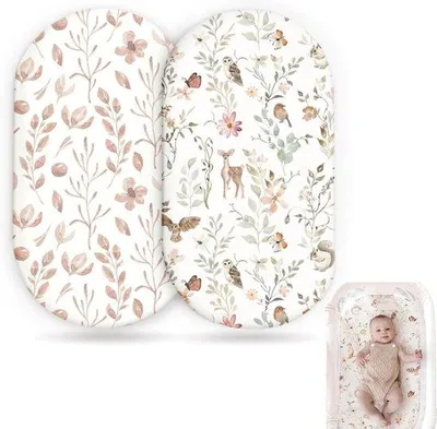 Produktbild von Famanu Babywiegenlaken 2-Pack - Atmungsaktiv und weich