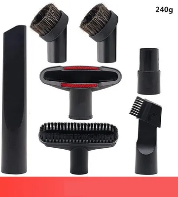 Produktbild von 7-teiliges Staubsauger Zubehörset - ideal für Messeinräume - Universal-Staubsaugermund - Staubsaugerfuß - Bürsten - Universal-Staubsaugerspitze
