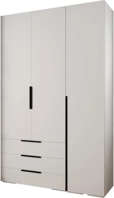 Produktbild von MEBLE KRYSPOL Inova 1 Möbelset Garderobe, 236,7x150x47cm - Weiß, Schwarz