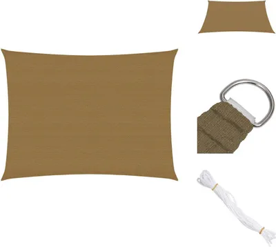 Obrázok produktu pre vidaXL Markíza 160 g/m² Taupe 3,5x4,5 m HDPE - Slnečníky