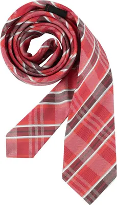 Produktbild von Greiff Corporate Wear Herren Krawatte Slimline 6cm ® Rot kariert