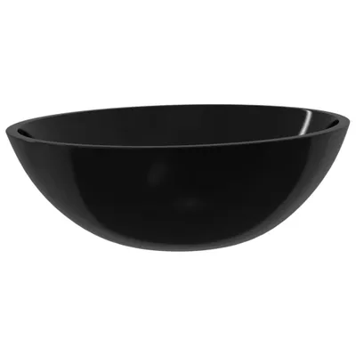 Obrázok produktu pre vidaXL Umývadlo sklenené 50x37x14 cm čierne