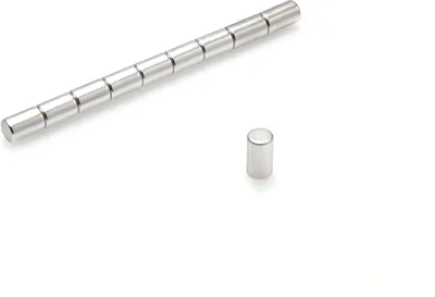 Produktbild von Neodym Magnete 4 x 7 mm 10 Stück  mm N38, Extrem stark, Magnettafeln, Kühlschränke, Whiteboards, DIY