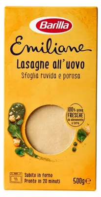 Image de Pâtes pour lasagnes aux œufs Barilla, 500 g