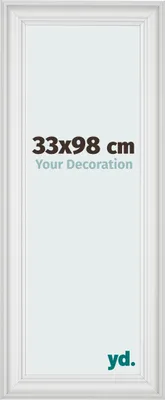 Produktbild von Bilderrahmen, 33x98 cm, Weiß Gemasert, MDF, Lazio