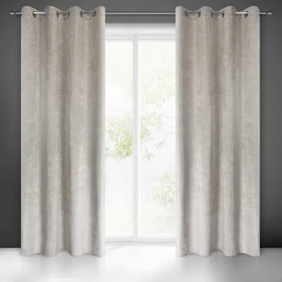 Produktbild von Vorhang LUSSI hellbeige 140x250 cm  Ösen Ösenvorhang