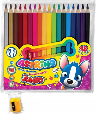 Productafbeelding van ASTRINO jumbo viltstiften, 18 kleuren