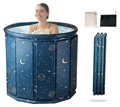 Image de Solidchoice - Baignoire pliable pour adultes, dimensions 80 x 65 cm