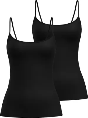 Produktbild von CALIDA Damen Spaghetti-Top 2er Pack - Sleek Skin, Top, Silky Smooth, einfarbig Schwarz S (40/42)