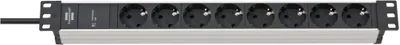 Produktbild von Brennenstuhl 19" ЬSS 19.500A Alu-Line, Steckdosenleiste 8-fach, 2m