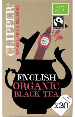 Produktbild von Clipper English Organic Black Tea 34g – Aromatic, Fair Trade, Sustainable