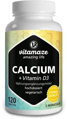 Produktbild von Calcium D3 600mg/400I.E. vegetarisch, 120 St TAB