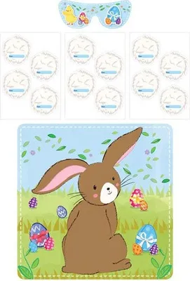 Produktbild von Ostern Partyspiel Steck dem Hasen den Schwanz an