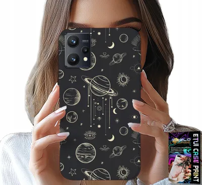 Zdjęcie produktu dla Etui Do Realme 9 5G - Kosmos Planety Gwiazdy Księżyc + Szkło
