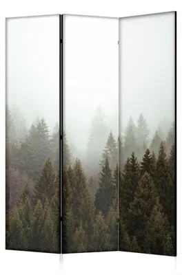 Produktbild von framed concept - Paravent Raumteiler Holz 135x172 cm, 3-teilig beidseitig, Sichtschutzwand