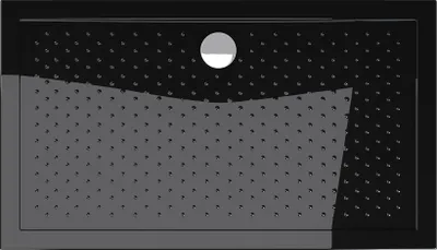 Immagine prodotto di doporro Piatto Doccia Antiscivolo con Piletta 80x140x4cm, Piatto Doccia Lucia02AR in Acrilico incl. Piletta di Scarico (AL02), Forma: Rettangolare, Nero