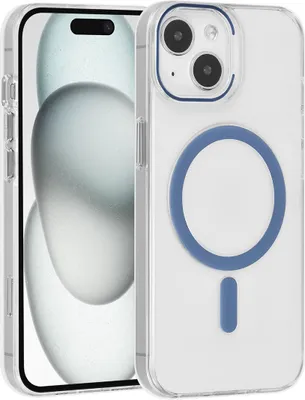 Produktbild von UNIQ Accessory iPhone 15 Hardcase - magsafe compatible - Transparent - Light Blue