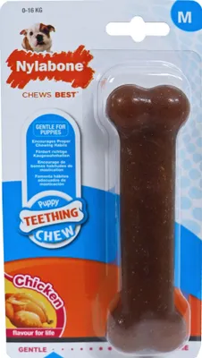 Productafbeelding van Nylabone Puppy Chew bone wolf N215 Nylabone Gebr. de Boon