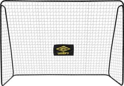 Zdjęcie produktu dla Bramka do piłki nożnej Umbro 300 x 120 x 205 cm - Duża bramka - Zabawka ogrodowa dla dzieci i dorosłych - Szybki montaż - Bramka treningowa - Metal - Czarny/żółty