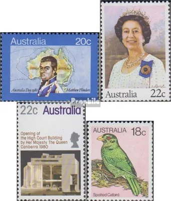 Produktbild von Briefmarken Australien 1980 Mi 699,708I,714,735 (kompl.Ausg.) postfrisch Feiertag