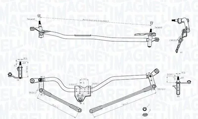 Produktbild von Wischergestänge MAGNETI MARELLI 085570750010