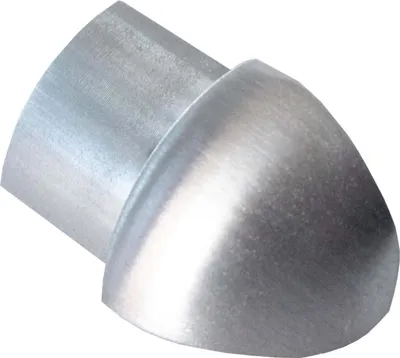 Produktbild von Dalsys Außeneck für Fliesenschiene 10mm Viertelkreisprofil Edelstahl Gebürstet Fliesenprofil