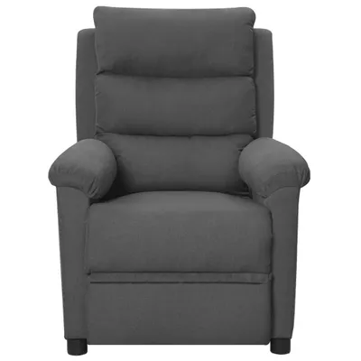 Image de vidaXL Fauteuil relax gris foncé Tissu