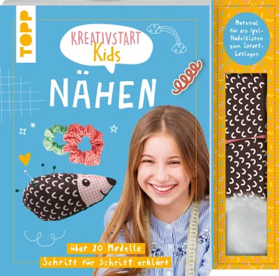 Produktbild von Kreativstart Kids Nähen. Anleitungsbuch und Material