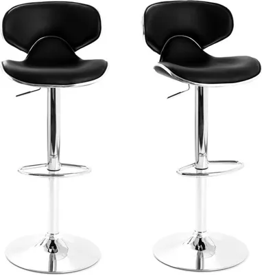 Produktbild von Miliboo - 2 Design-Barhocker PEGASE Schwarz