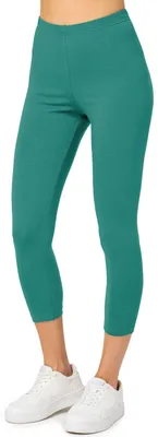 Produktbild von Merry Style Damen 3/4 Leggings aus Baumwolle MS10-199 (Dunkeltürkis, M)