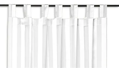 Produktbild von Vorhang Isa 140x245 cm weiß Schlaufen Gardine halbtransparent