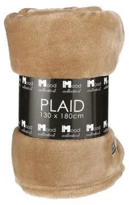 Produktbild von In The Mood Collection Famke Fleecedecke - L180 x B130 cm - Hellbraun