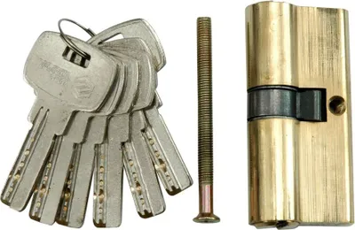 Produktbild von Sicherheits Schließzylinder Tür Schloß Türschloß 67 mm 6 x Schlüssel 31/36  Messing