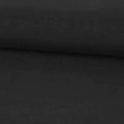 Produktbild von Sweatstoff Meterware Bio Soft dünn uni Schwarz 1,5m
