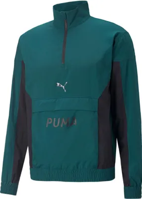 Produktbild von PUMA FIT Woven 1/2-Zip Trainingsjacke Herren varsity green XL