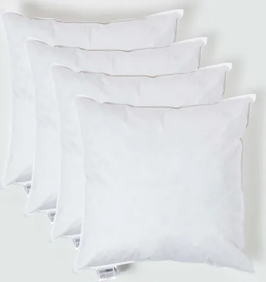 Produktbild von HOMESCAPES 4er-Set Füllkissen 60 x 60 cm – Kissenfüllung Entenfedern
