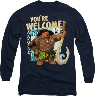 Image de Moana - T-shirt "You're Welcome" pour homme/femme unie TV14861 (S) (Marine)