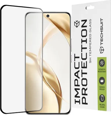 Obrázok produktu pre Techsuit 111D Full Cover / Full Glue Glass / 3D Curved Screen tvrdené sklo pre Honor 200 – čierne