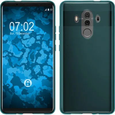 Produktbild von PhoneNatic Case kompatibel mit Huawei Mate 10 Pro - türkis Silikon Hülle transparent Cover