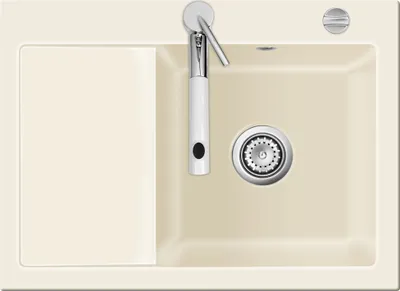 Produktbild von Flächenbündige Spüle MERA 70 F Jasmin mit Becken rechts u. Excenterbedienung