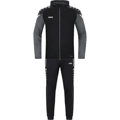 Produktbild von JAKO Unisex Trainingsanzug Polyester Performance mit Kapuze, Farbe:schwarz/anthra light, Größe:S